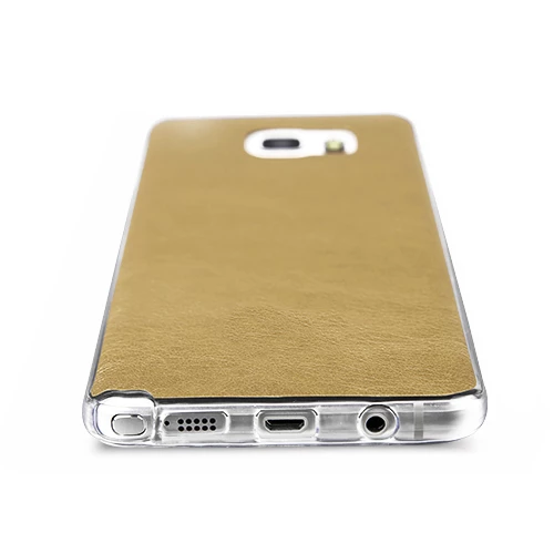 FitCase Samsung Galaxy J1 (J100) Kılıf Deri Dokulu Arka Kapak Turuncu - 2