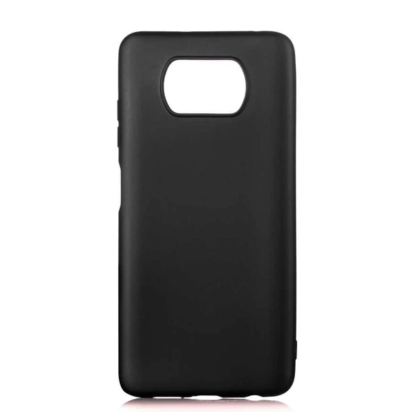 Smcase Xiaomi Poco X3 NFC Kılıf Lüks Tpu Mat Silikon  Nano Ekran Koruyucu