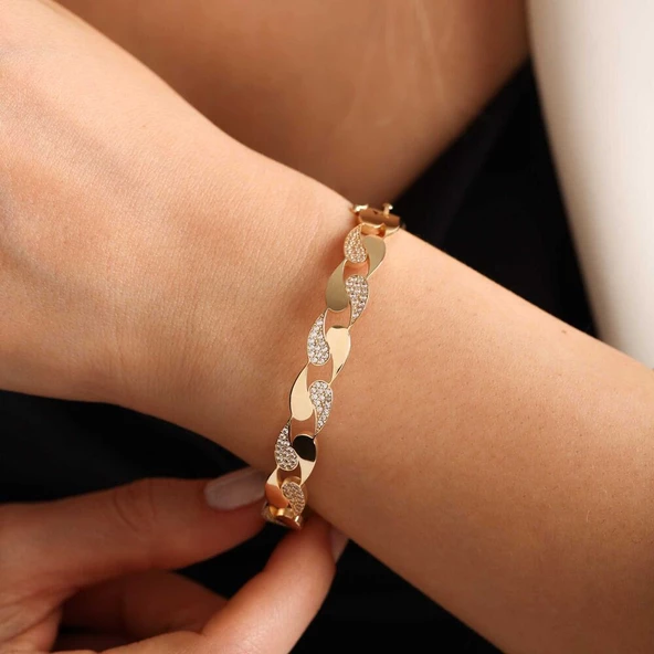 Altın Füzyon Kelepçe Damla Form - 3