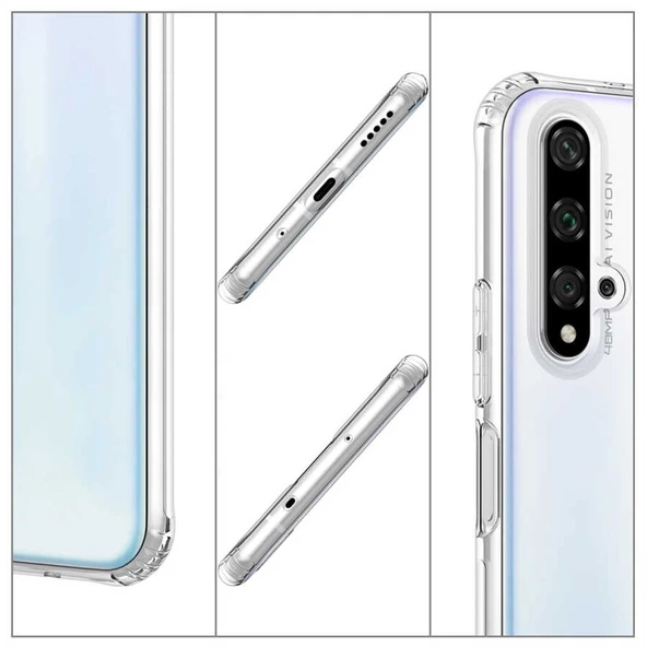 Smcase Honor 20 Kılıf Darbe Korumalı Sert Hibrit Silikon - 3