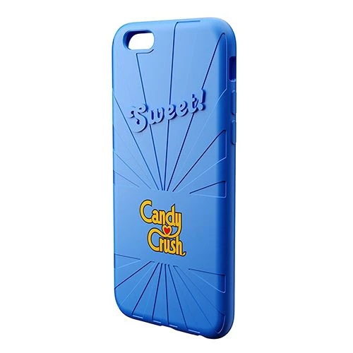Candy Crush iPhone 6-6S Yaban Mersini Silikon Kılıf (Lisanslı)