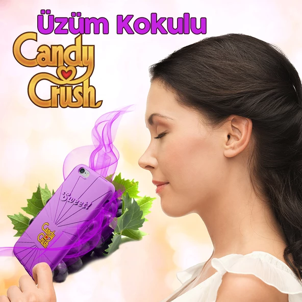 Candy Crush iPhone 6-6S Üzüm Silikon Kılıf (Lisanslı) - 3