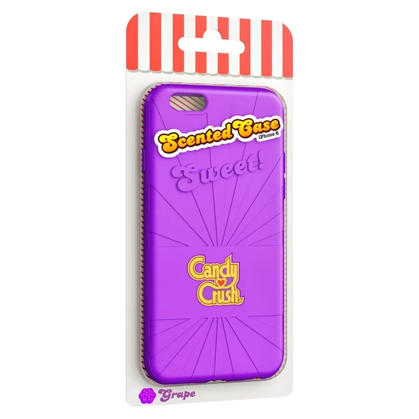 Candy Crush iPhone 6-6S Üzüm Silikon Kılıf (Lisanslı) - 2