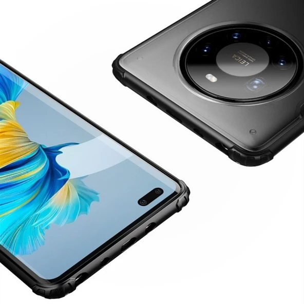 Smcase Huawei Mate 40 Pro Kılıf Volk Darbe Korumalı Mat Tpu Silikon  Tam Kapatan Ekran Koruyucu  Kamera Koruyucu - Resim 3