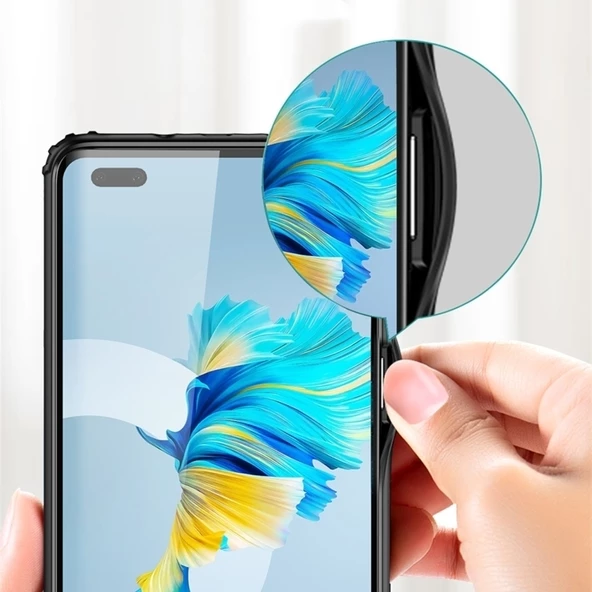 Smcase Huawei Mate 40 Pro Kılıf Volk Darbe Korumalı Mat Tpu Silikon  Tam Kapatan Ekran Koruyucu  Kamera Koruyucu - Resim 2