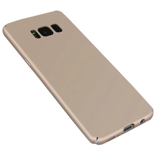 FitCase Rubber Samsung Galaxy S8 Kılıf Sert Arka Kapak Gold