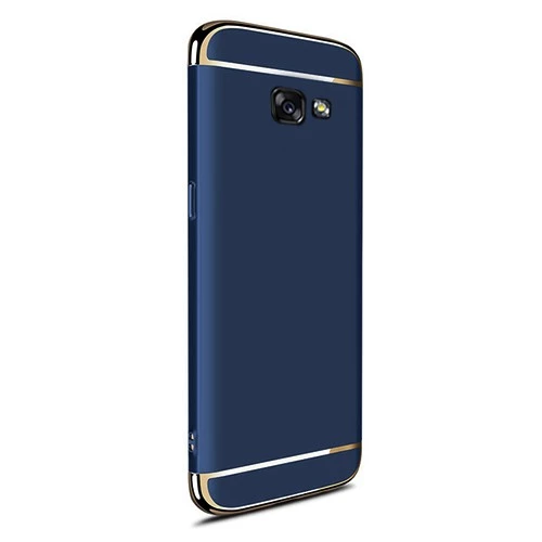 FitCase Samsung A3 2017 (A320) Golden Frame Arka Kapak Lacivert