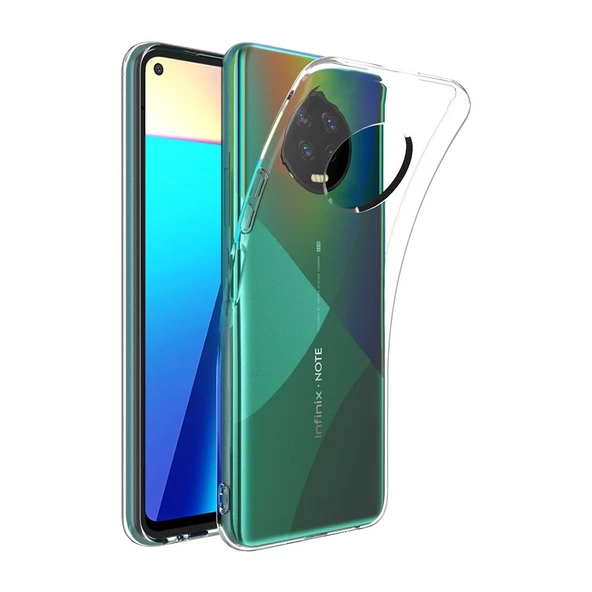 Smcase İnfinix Note 7 Kılıf Lüks Tpu Silikon  Nano Ekran Koruyucu