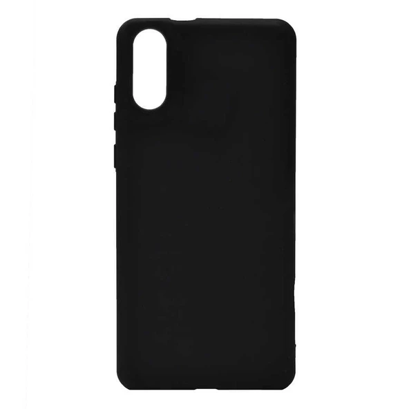 Smcase Samsung Galaxy A02 Kılıf Lüks Mat Silikon  Nano Ekran Koruyucu