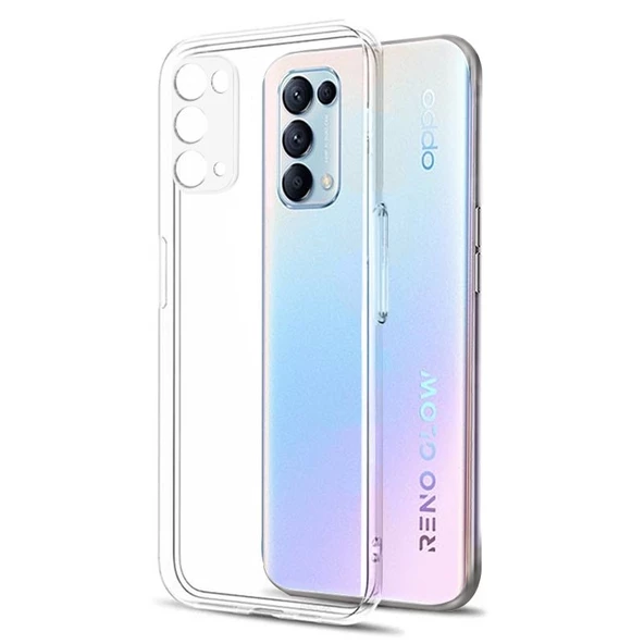 Smcase Oppo Reno 5 Pro 5G Kılıf Kamera Korumalı Silikon