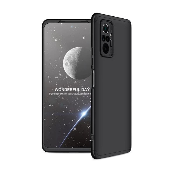 Smcase Xiaomi Redmi Note 10 Pro Max Kılıf 360 Ays zore Sert Kapak