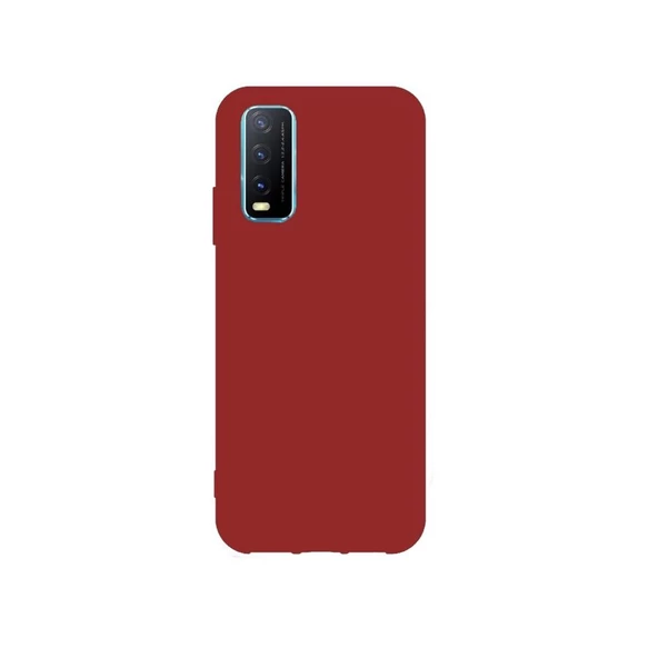 Smcase Vivo Y20s Kılıf Biye Mat Silikon