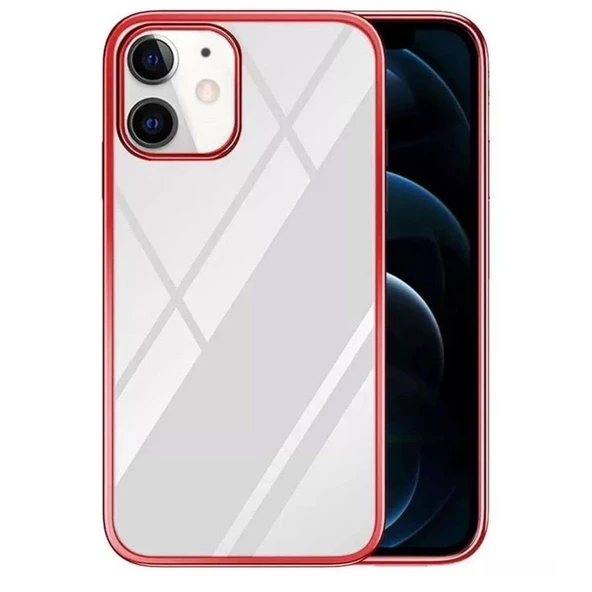 Smcase iPhone 11 Kılıf Tarex Pixel Plating Lazer Sert Rubber Silikon  Nano Ekran Koruyucu