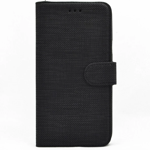Smcase General Mobile GM 8 Go Kılıf Kumaş Spor Kartlıklı Standlı Cüzdan