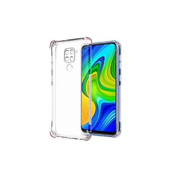 Smcase Xiaomi Redmi Note 9 Kılıf Kamera Korumalı Darbeye Dayanıklı Silikon