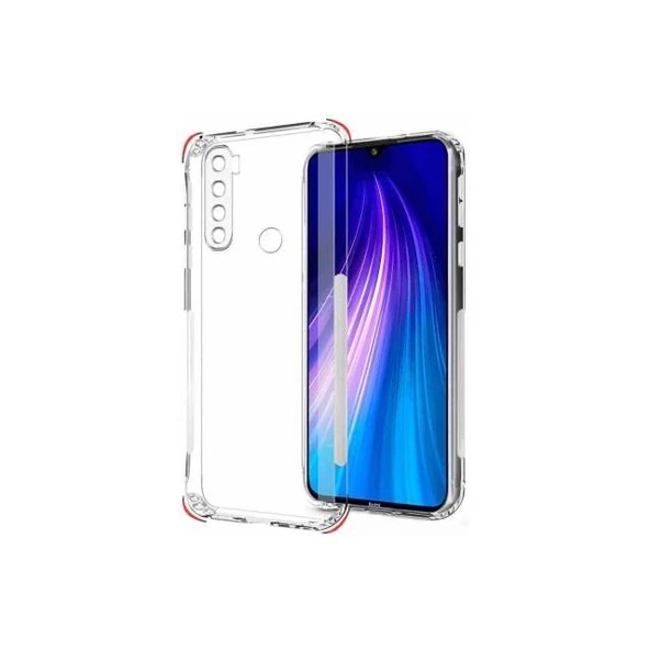 Smcase Xiaomi Redmi Note 8 Kılıf Kamera Korumalı Darbeye Dayanıklı Silikon