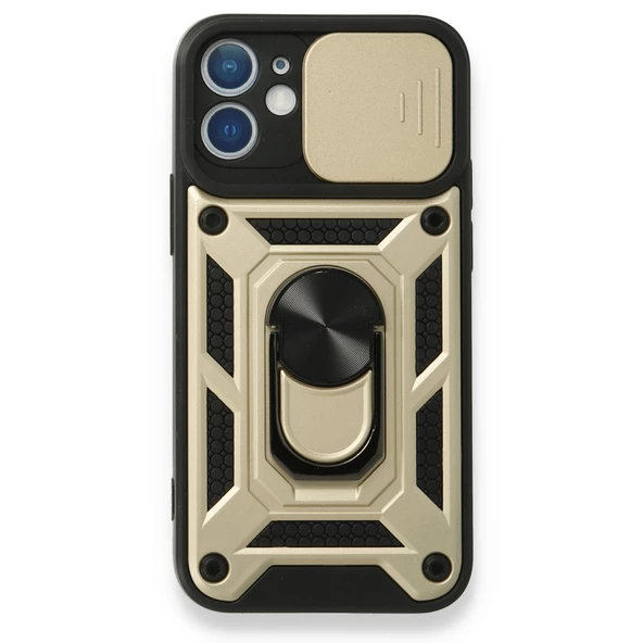 Smcase iPhone 11 Kılıf Kamera Korumalı Yüzüklü Tank Pars Silikon