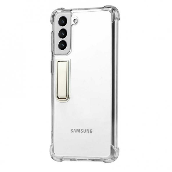 Smcase Samsung Galaxy S21 Plus 5G Kılıf Darbe Korumalı Stating Cover Silikon