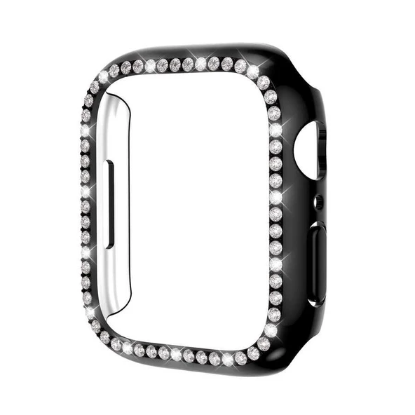 Smcase Apple Watch 42mm Taşlı Gard Koruma Kapak - 5