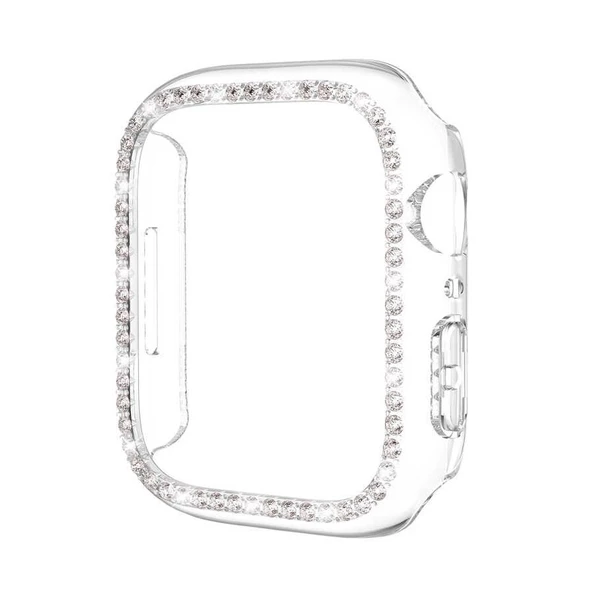 Smcase Apple Watch 42mm Taşlı Gard Koruma Kapak - 3
