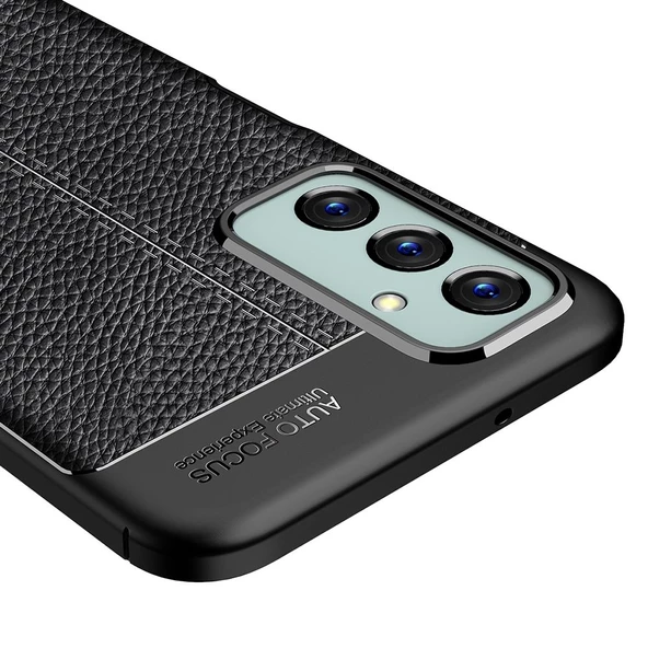 Smcase Samsung Galaxy M23 Kılıf Deri Dokulu Niss Silikon - 2