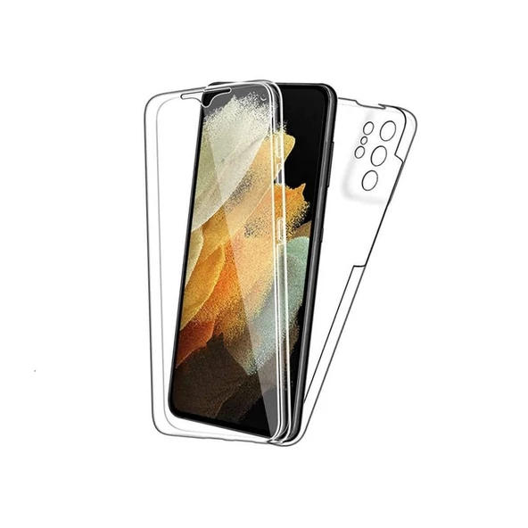 Smcase Samsung Galaxy S22 Ultra 5G Kılıf 360 Ön Arka Silikon ürün görseli
