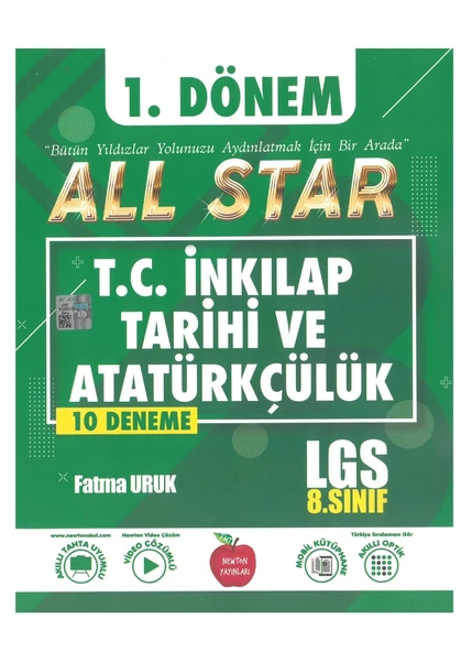 Newton Yayınları LGS İnkılap Tarihi 1.Dönem 10 Deneme Sınavı