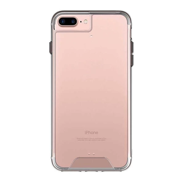 Smcase iPhone 8 Plus Gard Ultra Sert Silikon Kılıf  Nano Ekran Koruyucu - Resim 3