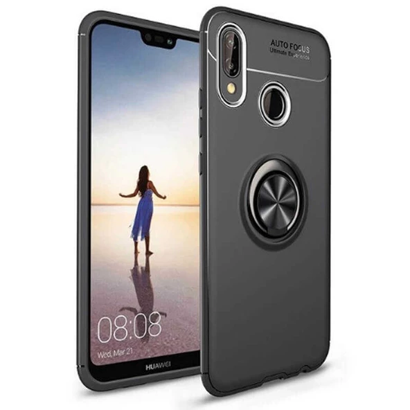 Smcase Huawei P Smart 2019 Ravel Yüzüklü Silikon Kılıf