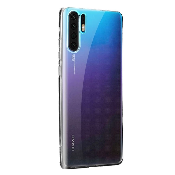 Smcase Huawei P30 Pro Soft Silikon Kılıf  Tam Yapışan Cam