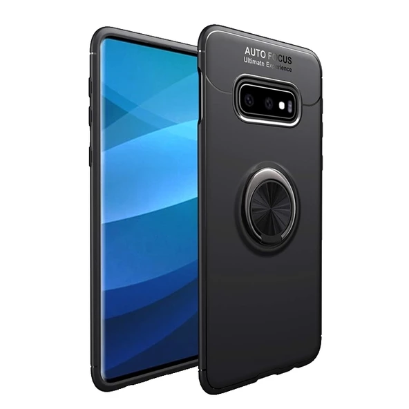 Smcase Samsung Galaxy S10E Kılıf Ravel Yüzüklü Silikon