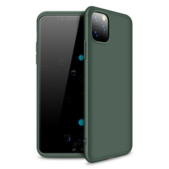 Smcase iPhone 11 Pro Max Kılıf 360 Ays zore Sert Kapak  Nano Ekran Koruyucu