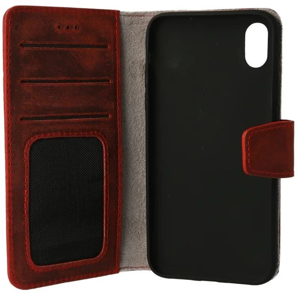 Smcase Xiaomi Redmi Note 8 Pro Kılıf Deri Standlı Kartlıklı cüzdan - 7