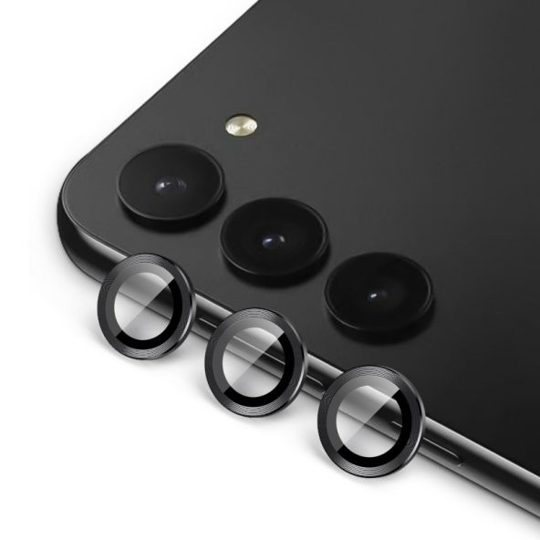 Galaxy S23 Plus Akıllı Telefon Uyumlu Kamera Lens Koruyucu Cam Gümüş