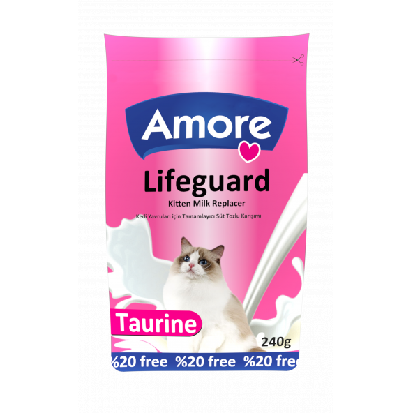 Yavru Kedi Süt Tozu 240gr Kitten Milk LifeGuard Biberon Tırnak Makası - 2