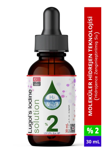 Lugol Çözeltisi %2 | 30 Ml | Cam Damlalıklı Şişe (Pharma Grade Lügol,iyot Damla) ürün görseli