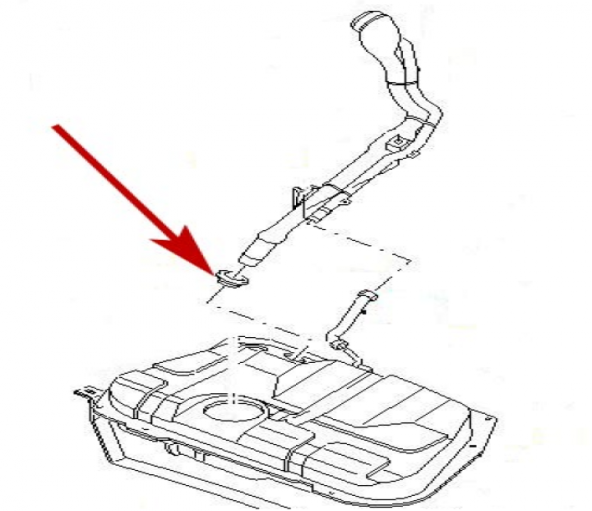 Ford Mondeo Yakıt Depo Lastiği Benzin Dolum Boru Boğaz Lastiği 96-07 - 2