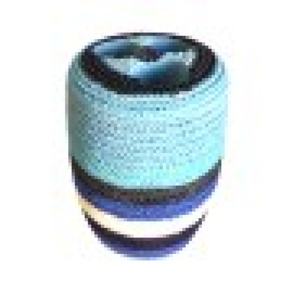 YJS111B DİŞ FIRÇALIK MAVİ ÖRGÜ POLİRESİN 7X7X11CM - Resim 3