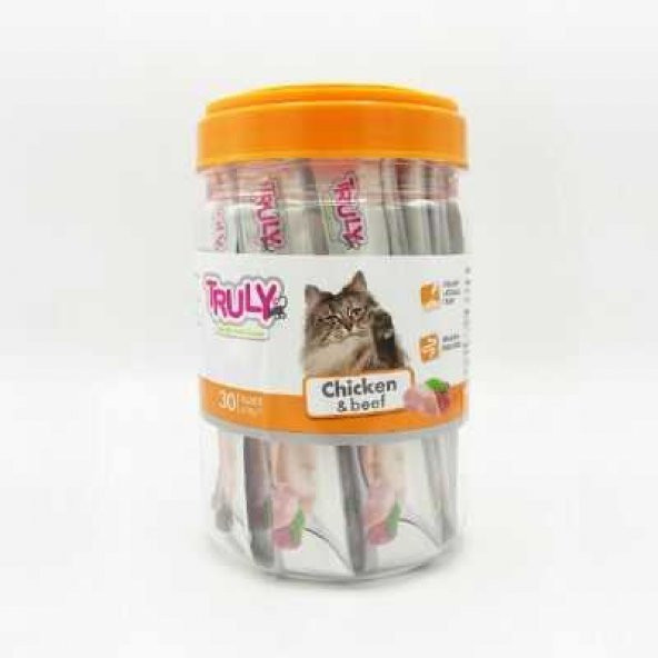 Truly Sıvı Kedi Ödülü Tavuk - Biftek 30x14 Gr