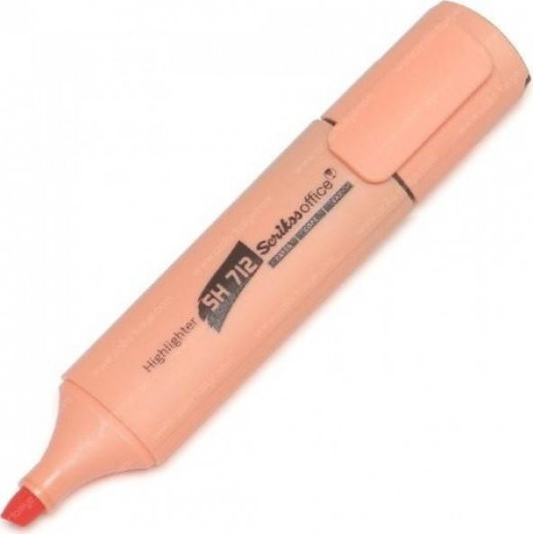 Scrikss Fosforlu Kalem Pastel Turuncu Sh 712 - 1