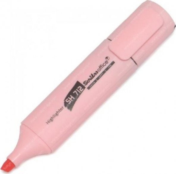 Scrikss Fosforlu Kalem Pastel Pembe Sh 712