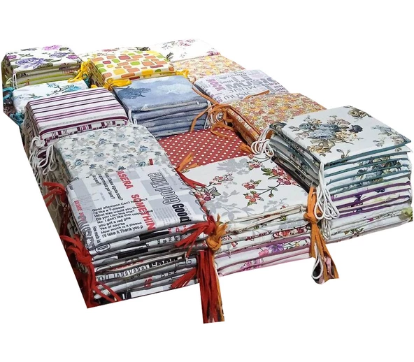 Mandaş Tekstil Tabure Minderi, Bağcıklı Tabure Minderi (32x32) - 2
