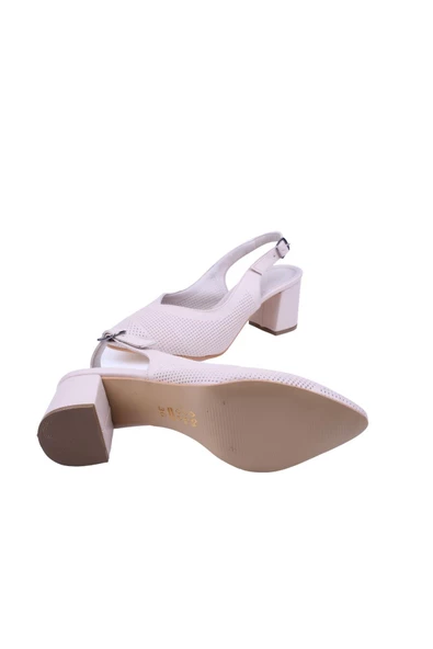 Feles 01-311 Kadın 6,5 Cm Topuk Sandalet Ayakkabı - 10