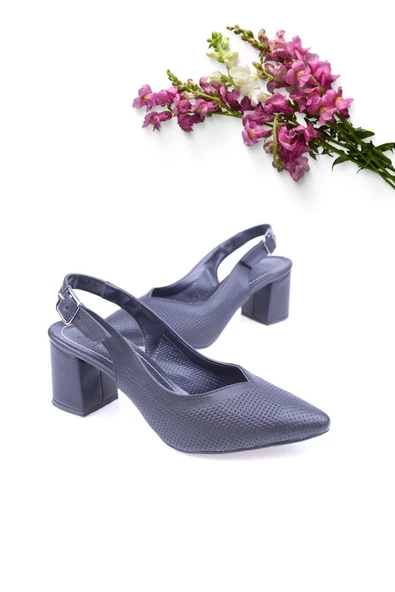 Feles 01-311 Kadın 6,5 Cm Topuk Sandalet Ayakkabı - 2