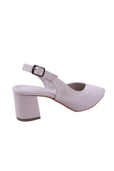 Feles 01-311 Kadın 6,5 Cm Topuk Sandalet Ayakkabı - Resim 8