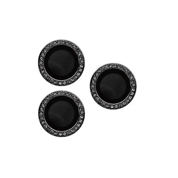 Apple iPhone 14 Pro Max CL-06 Kamera Lens Koruyucu  Siyah