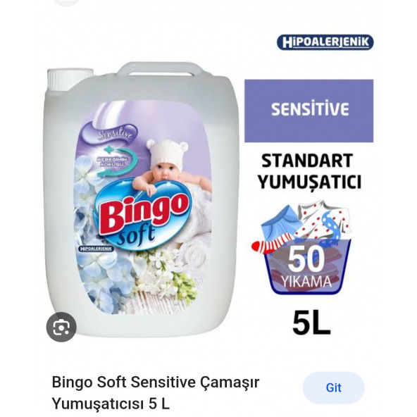 Bingo 5 kg yumuşatıcı
