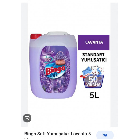 Bingo 5 kg yumuşatıcı