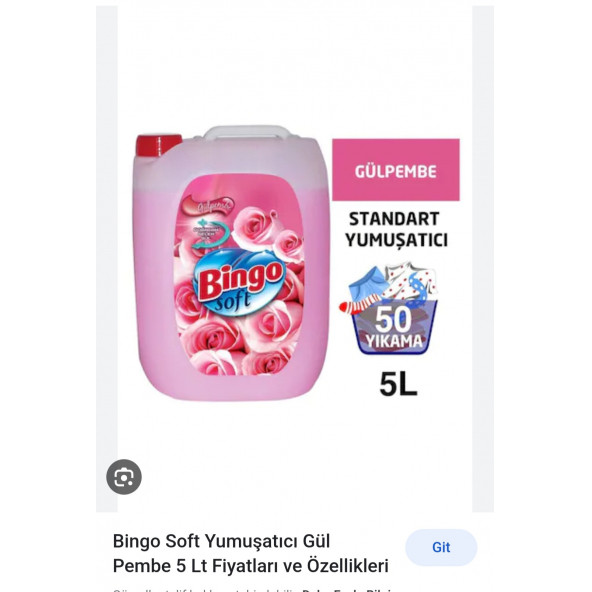 Bingo 5 kg yumuşatıcı