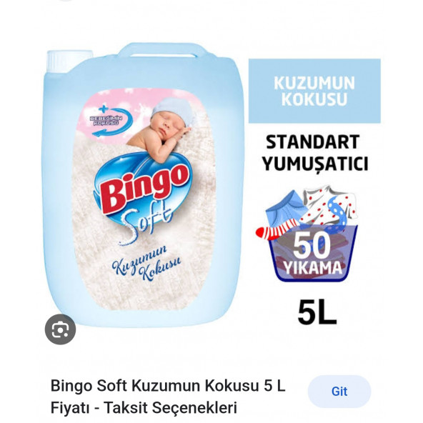 Bingo 5 kg yumuşatıcı